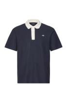 Roland Polo Tee Designers Polos Short-sleeved Navy J. Lindeberg