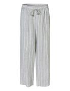 Mapenla Bottoms Trousers Linen Trousers Grey Masai