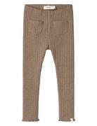 Nmfniva Slim Legging Lil Bottoms Leggings Brown Lil'Atelier