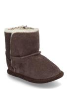 Boots Suede Solid Shoes Baby Booties Brown En Fant