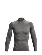 Ua Hg Armour Comp Mock Ls Sport T-Langærmet Skjorte Grey Under Armour