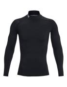 Ua Hg Armour Comp Mock Ls Sport T-Langærmet Skjorte Black Under Armour