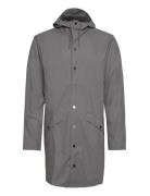 Long Jacket W3 Outerwear Rainwear Rain Coats Grey Rains