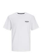 Jjolive Tee Ss Crew Neck Tops T-Kortærmet Skjorte White Jack & J S