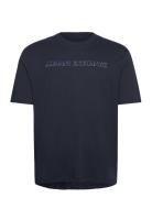 T-Shirt Tops T-Kortærmet Skjorte Navy Armani Exchange