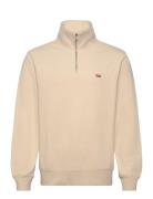 Original Hm 1/4 Zip Fog Tops Sweatshirts & Hoodies Sweatshirts Beige L...