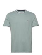 S/S Tipped Ringer Te Tops T-Kortærmet Skjorte Blue Original Penguin