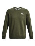 Ua Essential Fleece Crew Sport Sweatshirts & Hoodies Sweatshirts Green...