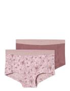 Nkfhipster 2P Mauve Flower Noos Night & Underwear Underwear Panties Pi...