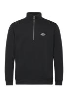 Standard Half Zip Logo Sweat Tops Sweatshirts & Hoodies Sweatshirts Bl...