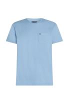 Essential Solid Pocket Tee Tops T-Kortærmet Skjorte Blue Tommy Hilfige...