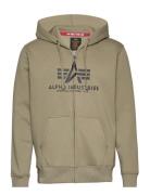 Basic Zip Hoody Designers Sweatshirts & Hoodies Hoodies Khaki Green Al...