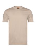 Mmgperry Crunch O-Ss Tee Tops T-Kortærmet Skjorte Beige Mos Mosh Galle...