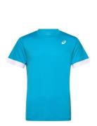 Men Court Ss Top Sport T-Kortærmet Skjorte Blue Asics