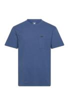 Relaxed Pocket Tee Tops T-Kortærmet Skjorte Blue Lee Jeans