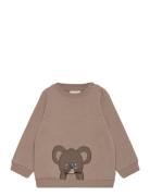 Sweatshirt Ls Tops Sweatshirts & Hoodies Sweatshirts Brown Minymo