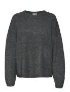 Vmgemma Ls O-Neck Knit Vma Noos Tops Knitwear Jumpers Grey Vero Moda