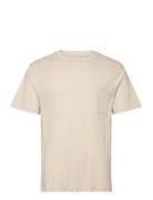 Sddurant Ss Tops T-Kortærmet Skjorte Cream Solid