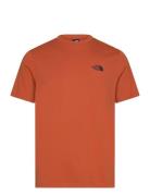 M S/S Simple Dome Tee Sport T-Kortærmet Skjorte Orange The North Face