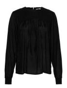 Crrinni Smockblouse Tops Blouses Long-sleeved Black Cream