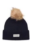 Pom Rib Beanie Sport Headwear Beanies Navy Röhnisch