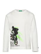 T-Shirt L/S Tops T-shirts Long-sleeved T-Skjorte White United Colors O...