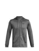 Ua Armour Fleece Fz Hoodie Sport Sweatshirts & Hoodies Hoodies Grey Un...