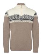 Moritz Masc Sweater Tops Knitwear Half Zip Jumpers Brown Dale Of Norwa...