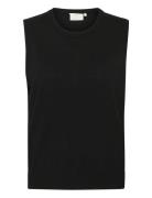 Kalizza Knit Slipover Vests Knitted Vests Black Kaffe