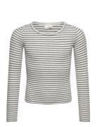 T-Shirt Long-Sleeve Tops T-shirts Long-sleeved T-Skjorte Grey Sofie Sc...