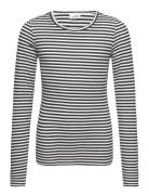 T-Shirt Long-Sleeve Tops T-shirts Long-sleeved T-Skjorte Black Sofie S...