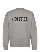 Sweater L/S Tops Sweatshirts & Hoodies Sweatshirts Grey United Colors ...