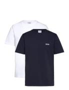 Set 2 T-Shirts Tops T-Kortærmet Skjorte Navy BOSS