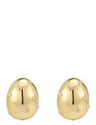 Mini Pave Molten Studs- Gold Accessories Jewellery Earrings Studs Gold...