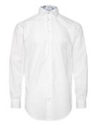 Poplin W. Paisley Contrast Tops Shirts Business White Bosweel Shirts E...