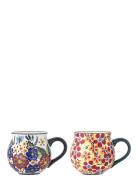 Florist Cup Home Tableware Cups & Mugs Coffee Cups Multi/patterned Blo...