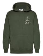 Los Tejas Hood Tops Sweatshirts & Hoodies Hoodies Green Stan Ray