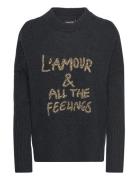 Malta We Feelings Tops Knitwear Jumpers Grey Zadig & Voltaire