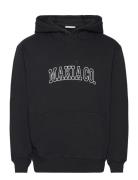 Nord Hooded Sweatshirt Tops Sweatshirts & Hoodies Hoodies Black Makia