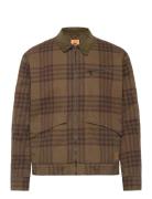 Strafford Printed Jacket Plaid Print Bomberjakke Jakke Brown Timberlan...