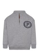 Embroidered Detail Cotton Sweatshirt Tops Sweatshirts & Hoodies Sweats...