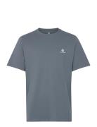 Star Chev Emb Tee Lakeside Blue Sport T-Kortærmet Skjorte Grey Convers...