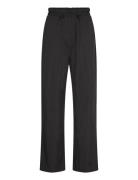 Track Trousers Bottoms Trousers Straight Leg Black Rosemunde