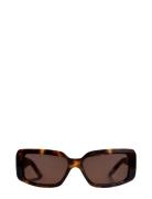 Alain Tortoise Brown Firkantede Solbriller Brown Corlin Eyewear