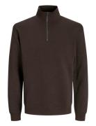 Jjebradley Sweat Half Zip Noos Tops Sweatshirts & Hoodies Sweatshirts ...