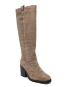 Women Boots Lange Støvler Beige NEWD.Tamaris