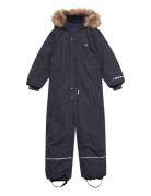 Snow Suit Outerwear Coveralls Snow-ski Coveralls & Sets Navy Minymo