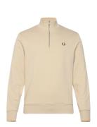 Half Zip Sweatshirt Tops Sweatshirts & Hoodies Sweatshirts Beige Fred ...