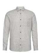 Jjeclassic Melange Shirt Ls Noos Tops Shirts Casual Grey Jack & J S