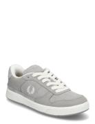 B300 Textured Nubuck/ Suede Low-top Sneakers Grey Fred Perry